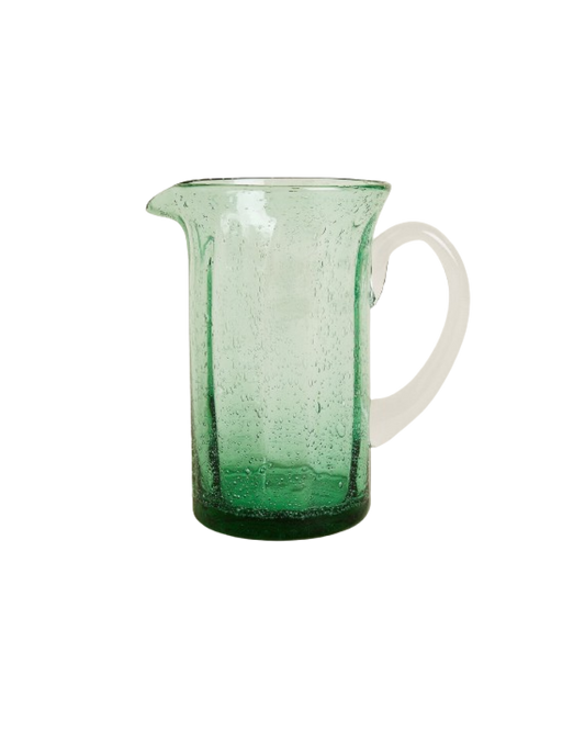 Green GLass Pitcher